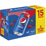 Pepsi Wild Cherry Soda 15 Pack Cans, 15 Cans / 12 Fl Oz 355ml American Sod